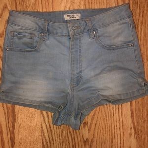 High waisted shorts